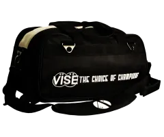 VISE Double Clear Top Tote Roller - Black