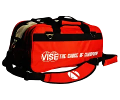 VISE Double Clear Top Tote Roller - Red