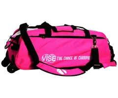 VISE Triple "Clear Top" Tote Roller - Pink